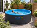 Kompakter iPoolGo Pool in einem kleinen Stadtgarten